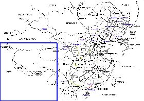 Administrativa mapa de Republica Popular da China