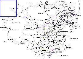 Administrativa mapa de Republica Popular da China