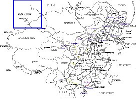 Administrativa mapa de Republica Popular da China