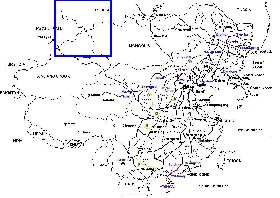 Administrativa mapa de Republica Popular da China