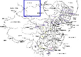 Administrativa mapa de Republica Popular da China