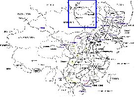 Administrativa mapa de Republica Popular da China