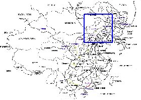 Administrativa mapa de Republica Popular da China