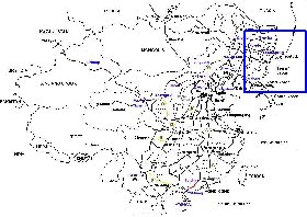 Administrativa mapa de Republica Popular da China