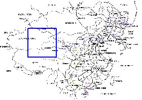 Administratives carte de Republique populaire de Chine