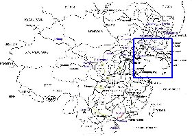 Administrativa mapa de Republica Popular da China