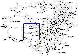 Administratives carte de Republique populaire de Chine