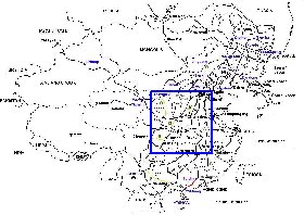 Administrativa mapa de Republica Popular da China