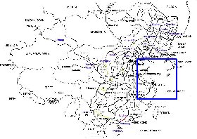 Administrativa mapa de Republica Popular da China