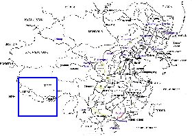 Administratives carte de Republique populaire de Chine