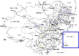 Administrativa mapa de Republica Popular da China