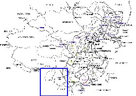 Administrativa mapa de Republica Popular da China