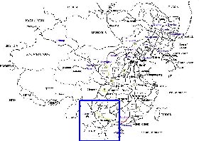 Administrativa mapa de Republica Popular da China