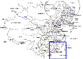 Administrativa mapa de Republica Popular da China