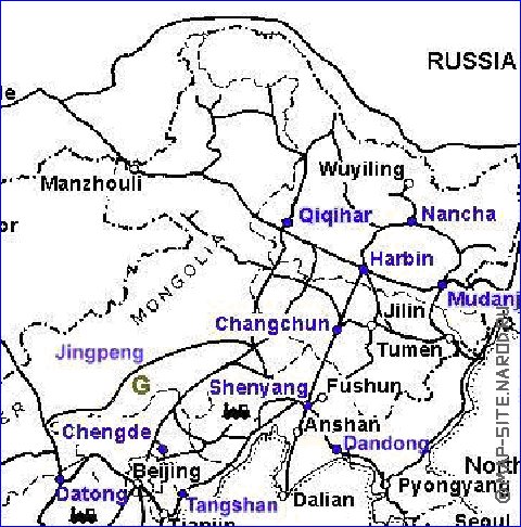 Administrativa mapa de Republica Popular da China