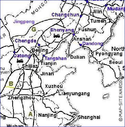 Administrativa mapa de Republica Popular da China