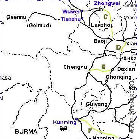 Administrativa mapa de Republica Popular da China