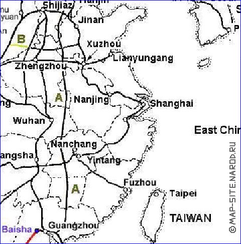 Administrativa mapa de Republica Popular da China