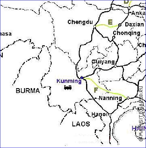 Administrativa mapa de Republica Popular da China