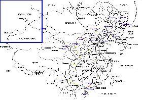 Administrativa mapa de Republica Popular da China