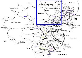 Administrativa mapa de Republica Popular da China