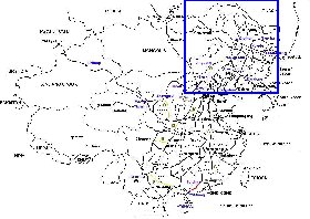 Administrativa mapa de Republica Popular da China