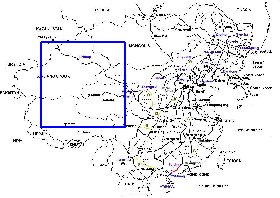 Administratives carte de Republique populaire de Chine