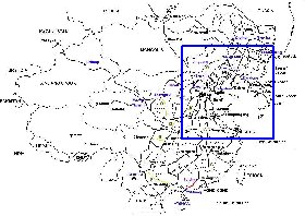 Administrativa mapa de Republica Popular da China