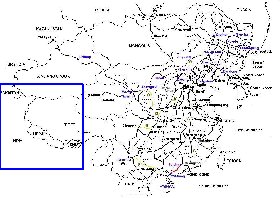 Administratives carte de Republique populaire de Chine