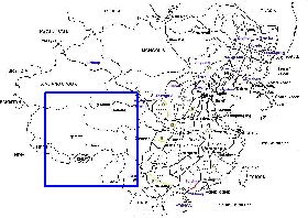 Administratives carte de Republique populaire de Chine