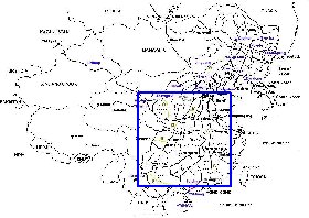 Administrativa mapa de Republica Popular da China