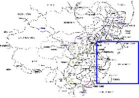 Administrativa mapa de Republica Popular da China