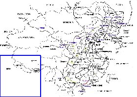 Administrativa mapa de Republica Popular da China