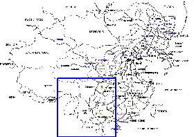 Administrativa mapa de Republica Popular da China