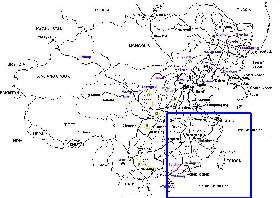 Administrativa mapa de Republica Popular da China