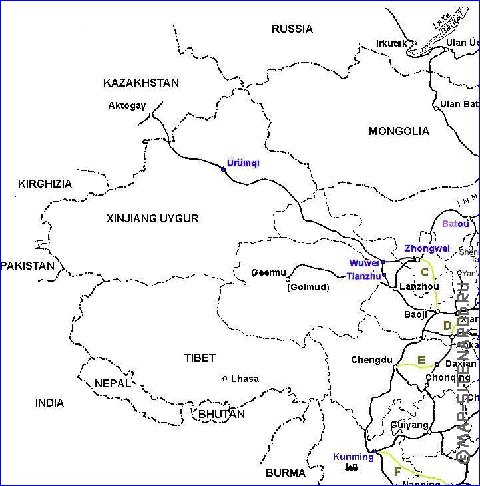 Administrativa mapa de Republica Popular da China