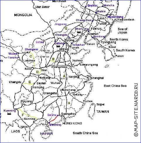 Administrativa mapa de Republica Popular da China