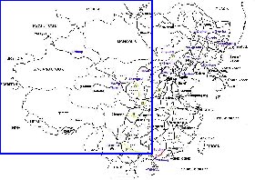 Administrativa mapa de Republica Popular da China