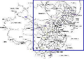 Administrativa mapa de Republica Popular da China