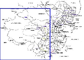 Administrativa mapa de Republica Popular da China
