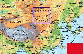 mapa de Republica Popular da China em alemao