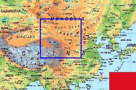 mapa de Republica Popular da China em alemao