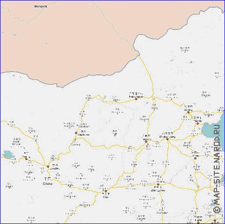 carte de Republique populaire de Chine en langue chinoise