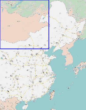 mapa de Republica Popular da China em chines