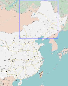 mapa de Republica Popular da China em chines