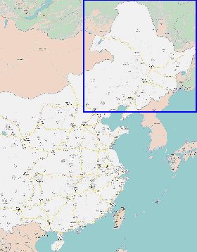 mapa de Republica Popular da China em chines