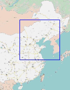 mapa de Republica Popular da China em chines