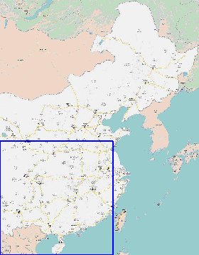 carte de Republique populaire de Chine en langue chinoise