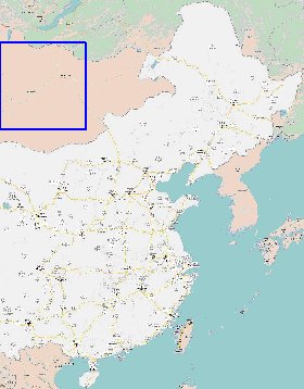 carte de Republique populaire de Chine en langue chinoise