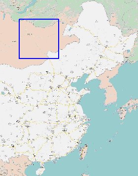 carte de Republique populaire de Chine en langue chinoise